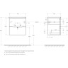 База под раковину BELBAGNO MARINO-CER-MINI-500-2C-SO-BL-P