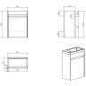 База под раковину BELBANGO PIETRA PIETRA-MINI-400-1A-SO-SCM-R