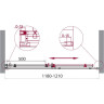 Душевая дверь 120 см BELBAGNO ACQUA-BF-1-120-C-Cr