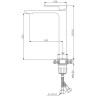 Смеситель для раковины BELBAGNO LUCE LUC-LMC-ORO-W0