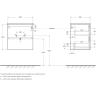 Тумба под раковину BELBAGNO KRAFT 39-500/390-2C-SO-VO 50 см