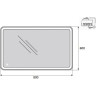 Зеркало 60x80 см BELBAGNO MARINO SPC-MAR-600-800-LED-TCH