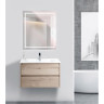 Зеркало BELBAGNO SPC-KRAFT-700-800-LED-TCH-WARM в алюминиевой раме со встроенным светильником, сенсорным выключателем и подогревом, 700x32x800